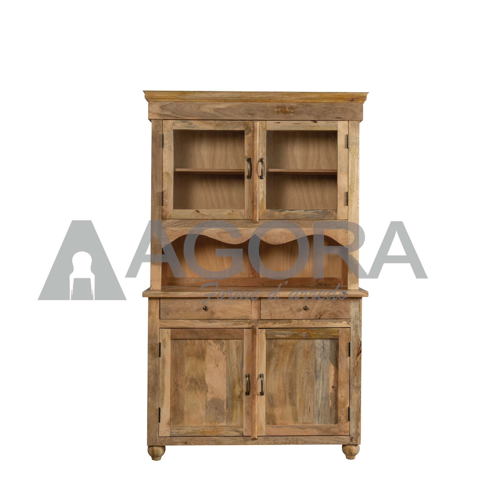 Agor Credenza Doppio Corpo Masseria Natural Nuovo Ambiente Arredamenti