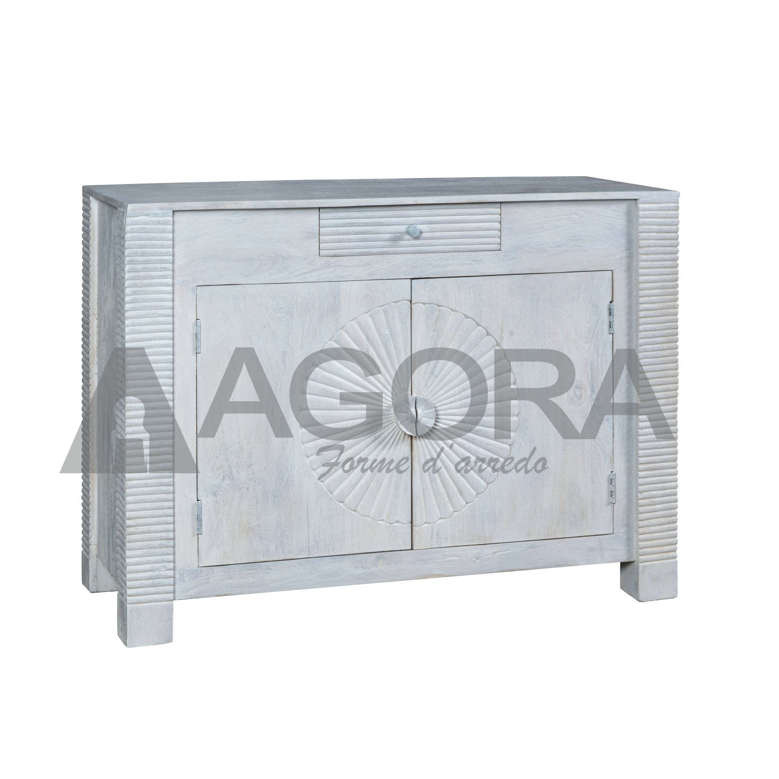 Agorà Credenza White Sun 1Css 2 Ante Nuovo Ambiente Arredamenti