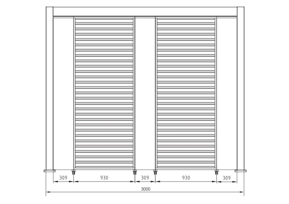 Bizzotto Ocean Pannello verticale pergola