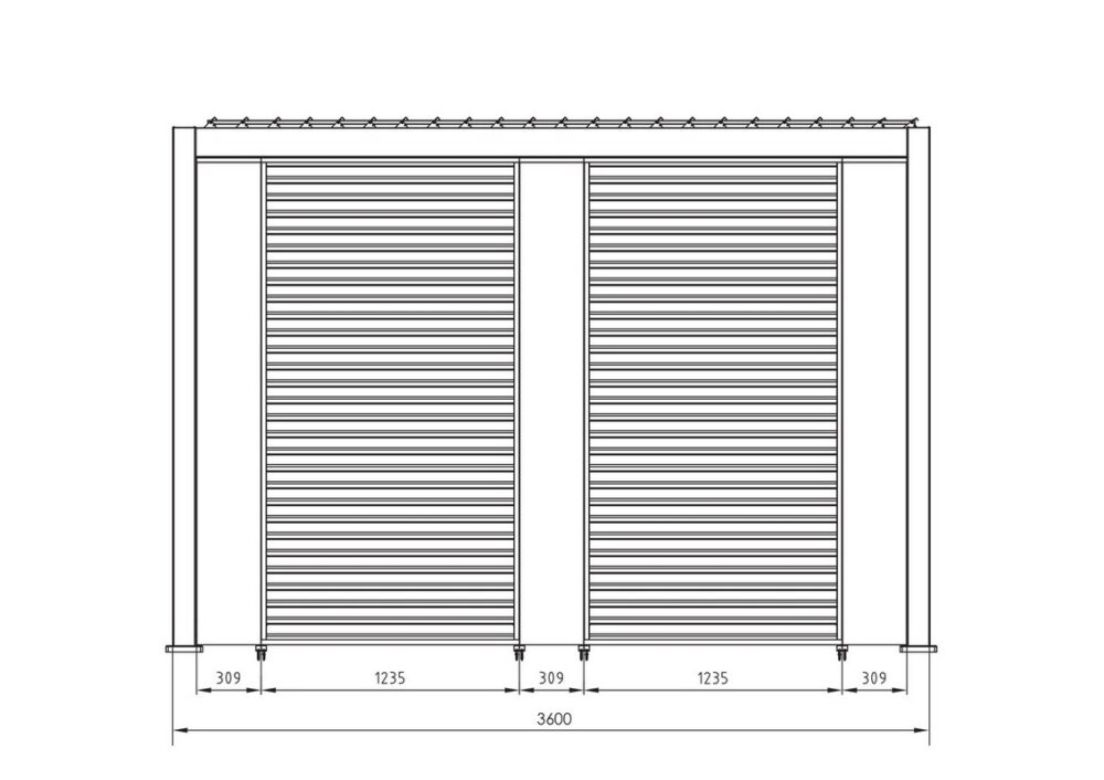 Bizzotto Ocean Pannello verticale pergola